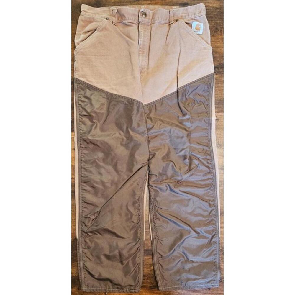 Vintage‎ Carhartt Brush Briar Double Knee Hunting Pants WU256 Size 35 X 29